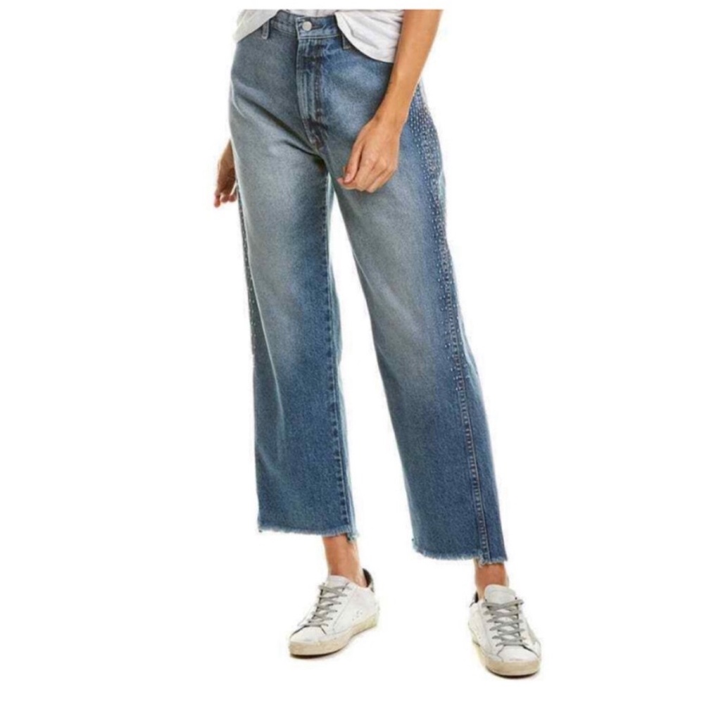 Boyish Women’s Vintage Straight Kirby Crop Jeans In Never So Few Wash Size 27-28